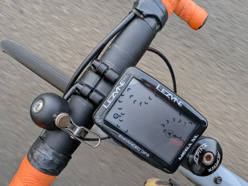 Lezyne GPS breadcrumb no map